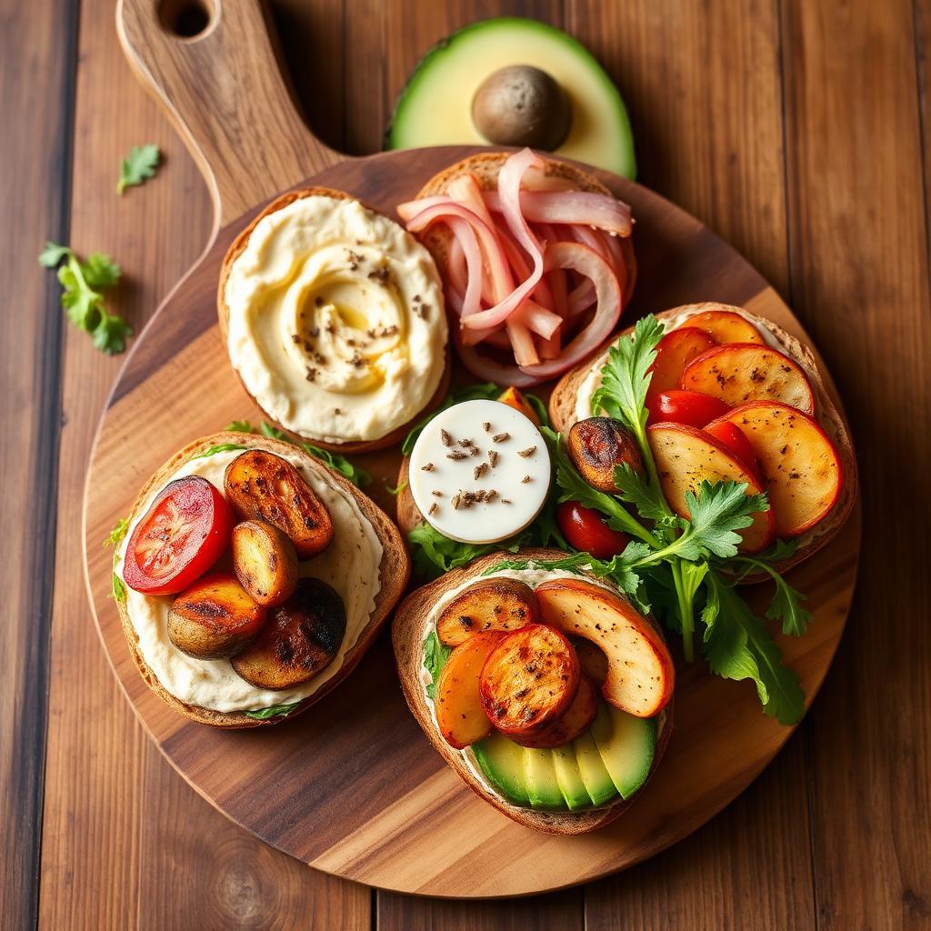 Broodjes schaal vegetarisch